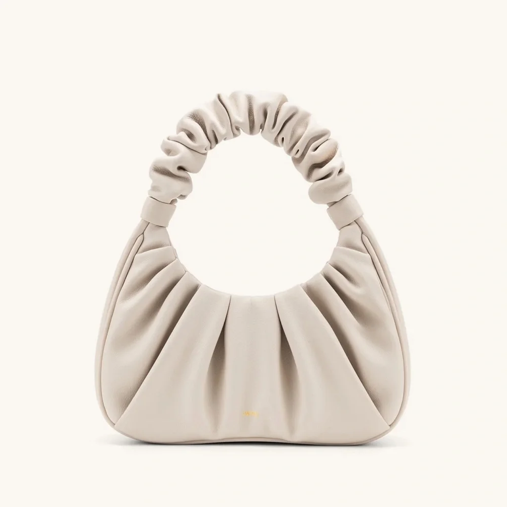 JW PEI Gabbi Ruched Hobo Handbag IVORY